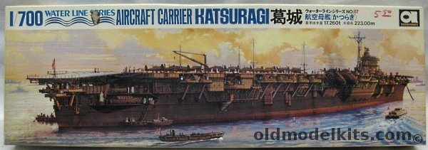 Aoshima 1/700 IJN Katsuragi Aircraft Carrier, WLA087-700 plastic model kit